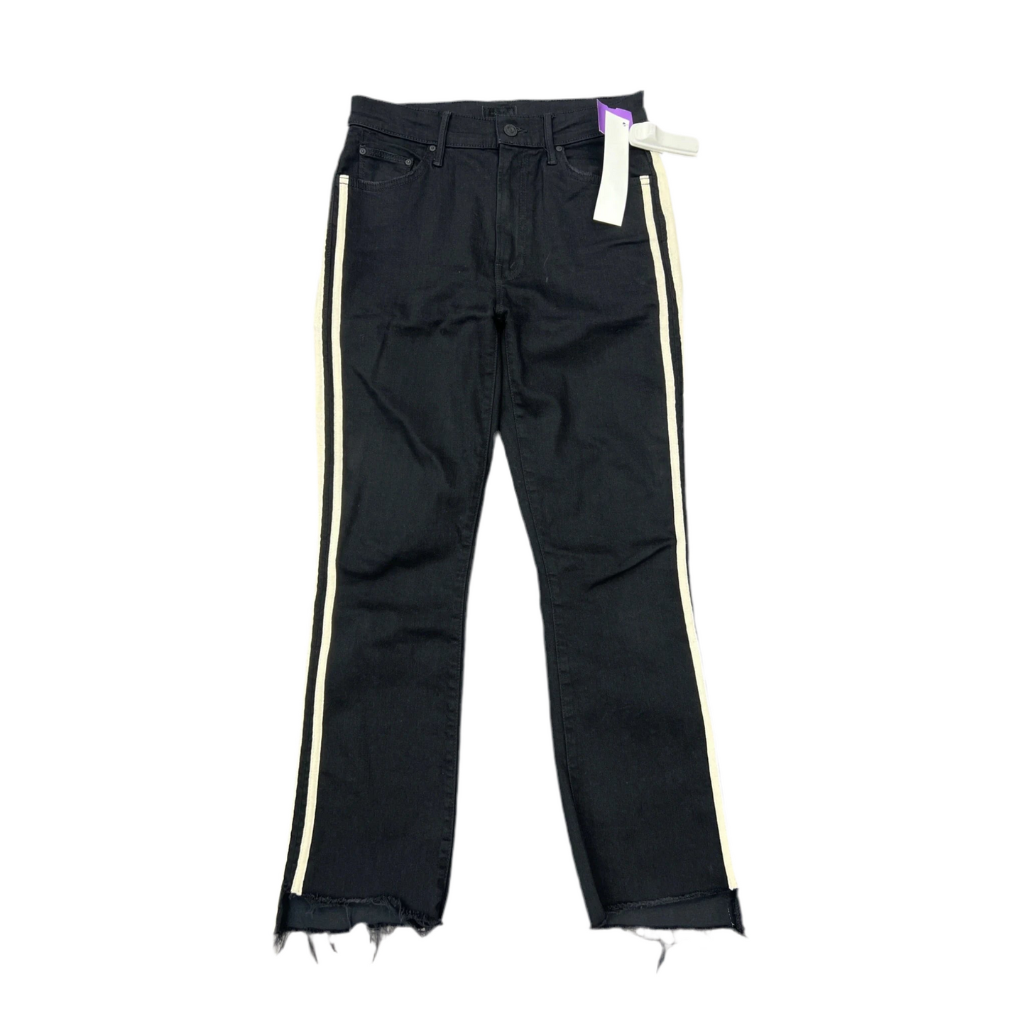 Jeans Cropped By Mother Jeans In Black, Size: 4