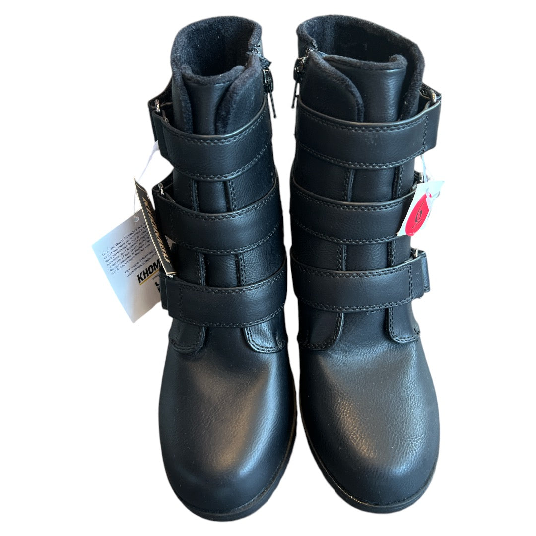 Boots Ankle Heels By Khombu In Black, Size: 6