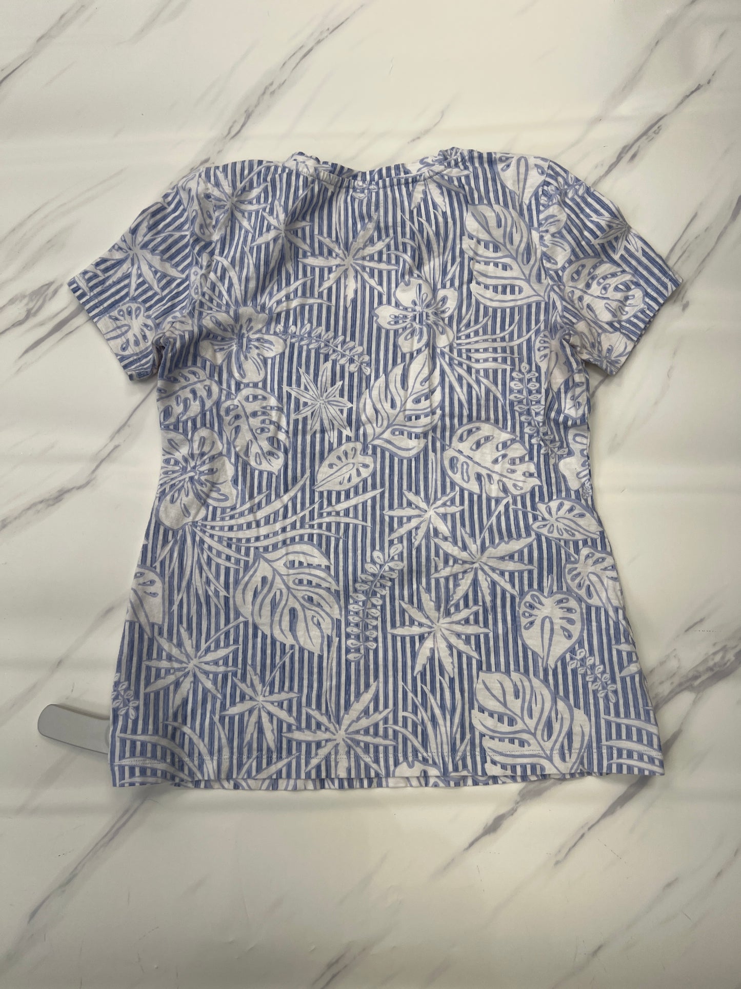 Top Short Sleeve Basic By Tommy Bahama In Blue & White, Size: Xs