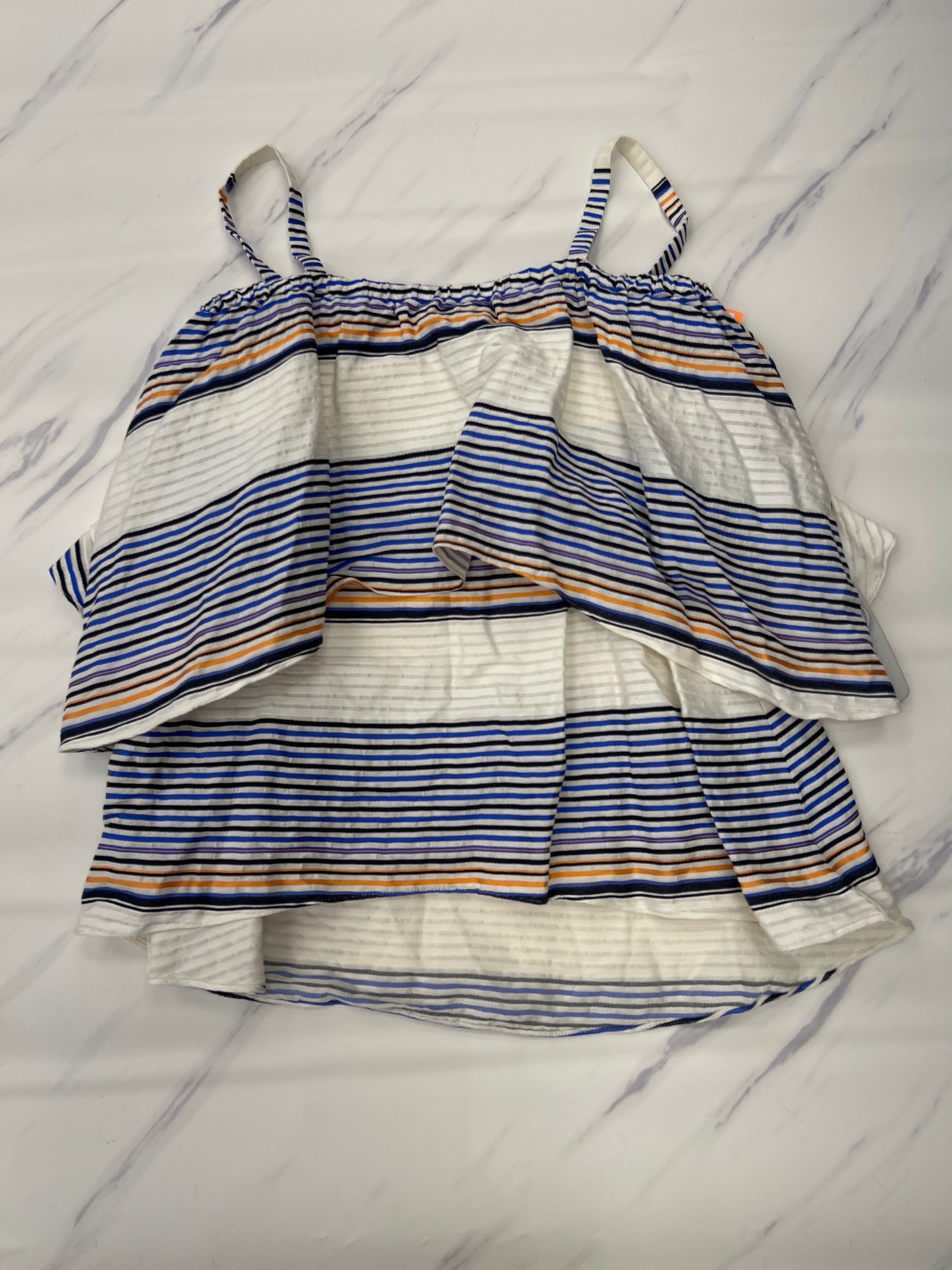 Top Sleeveless By Cmc In Striped Pattern, Size: L