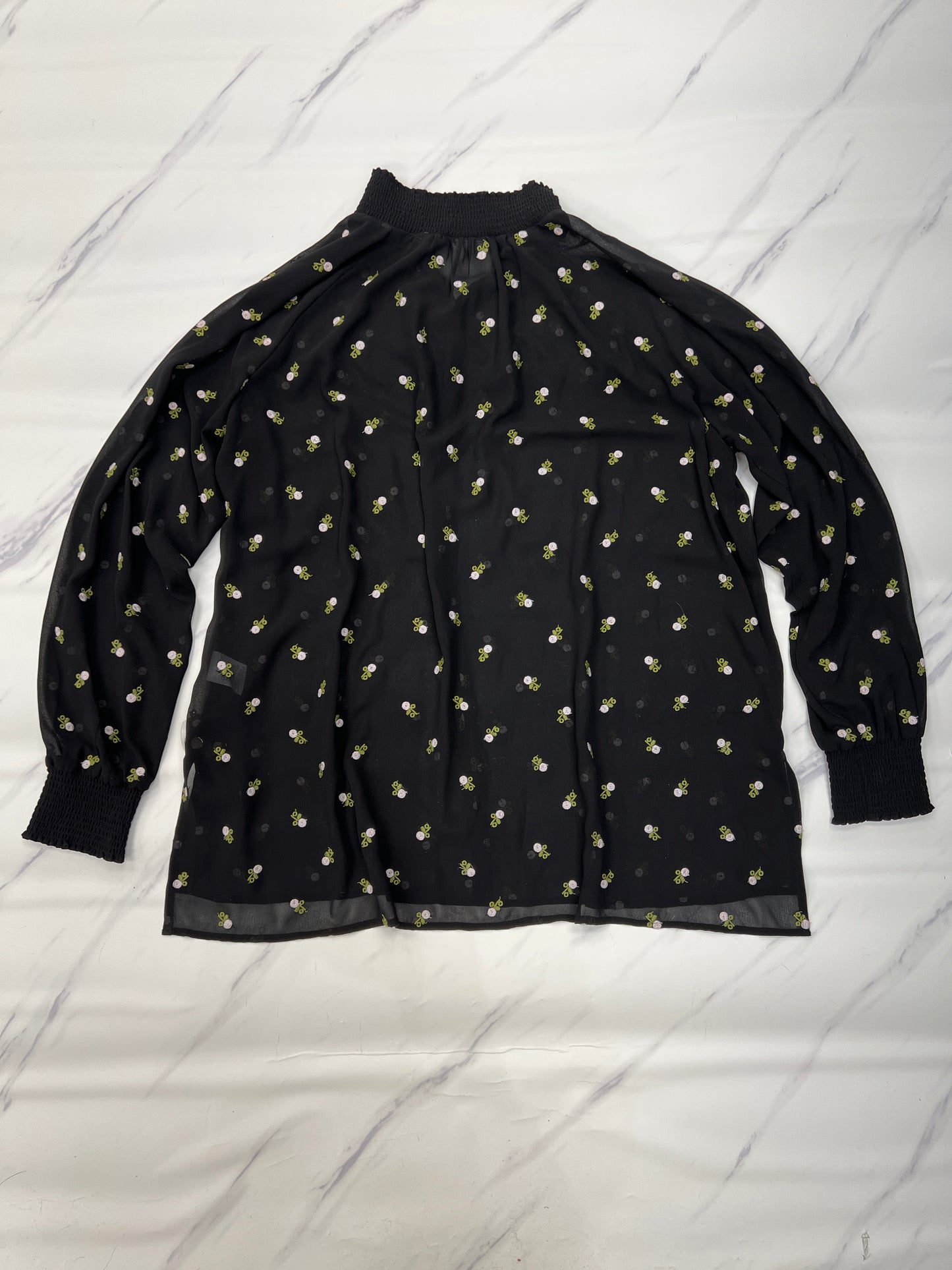 Top Long Sleeve By Cabi In Black, Size: S