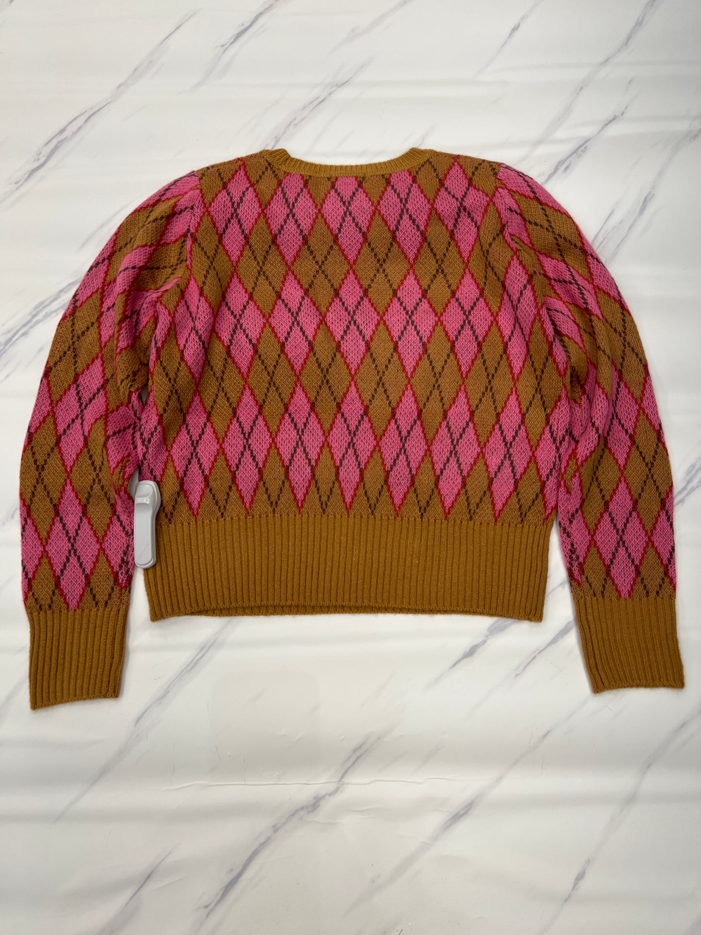 Sweater By Vigoss In Brown & Pink, Size: Xl