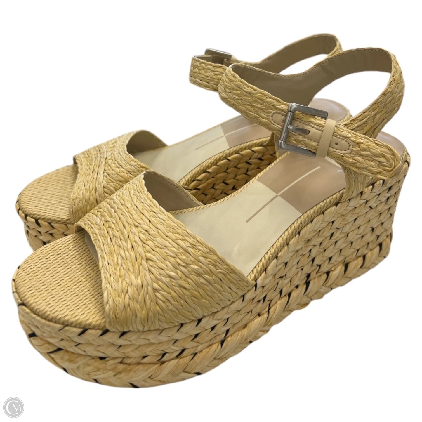 Sandals Heels Platform By Dolce Vita In Tan, Size: 8.5