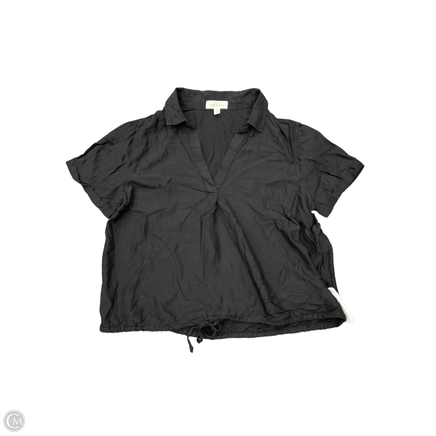 Top Short Sleeve By Cloth & Stone In Black, Size: Xl