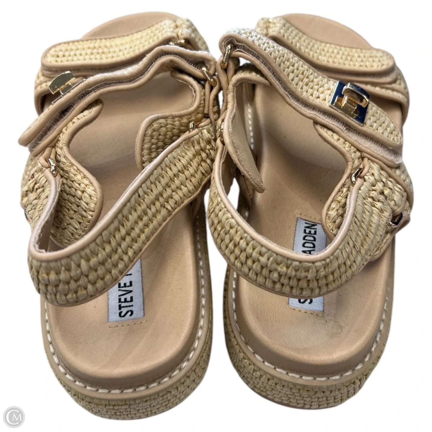 Sandals Flats By Steve Madden In Tan, Size: 9.5