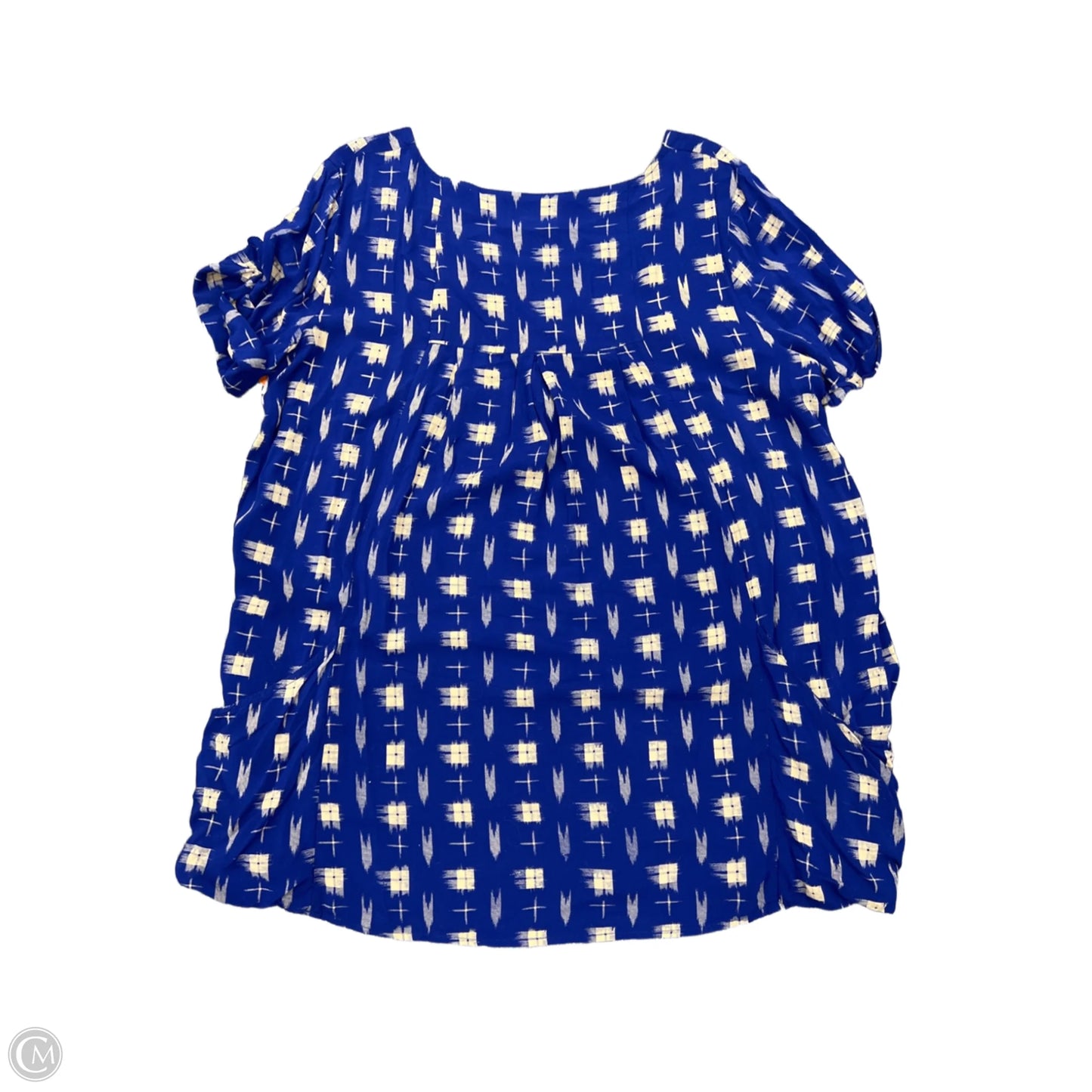 Top Short Sleeve By Holding Horses In Blue, Size: Xl