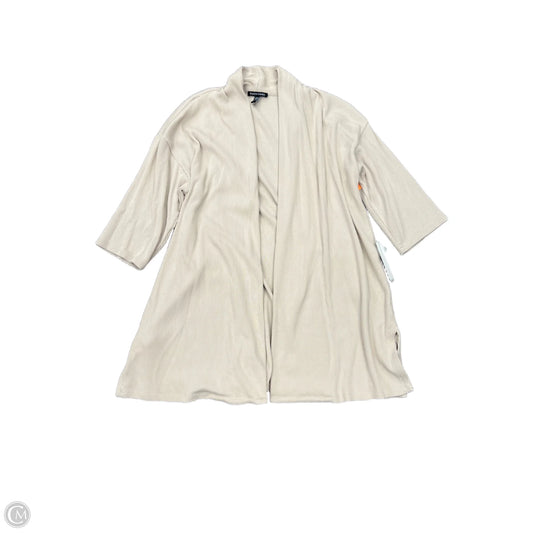 Sweater Cardigan Designer By Eileen Fisher In Tan, Size: Xs
