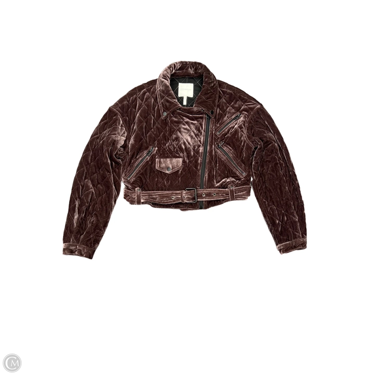 Jacket Moto By Avec Les Filles In Purple, Size: S