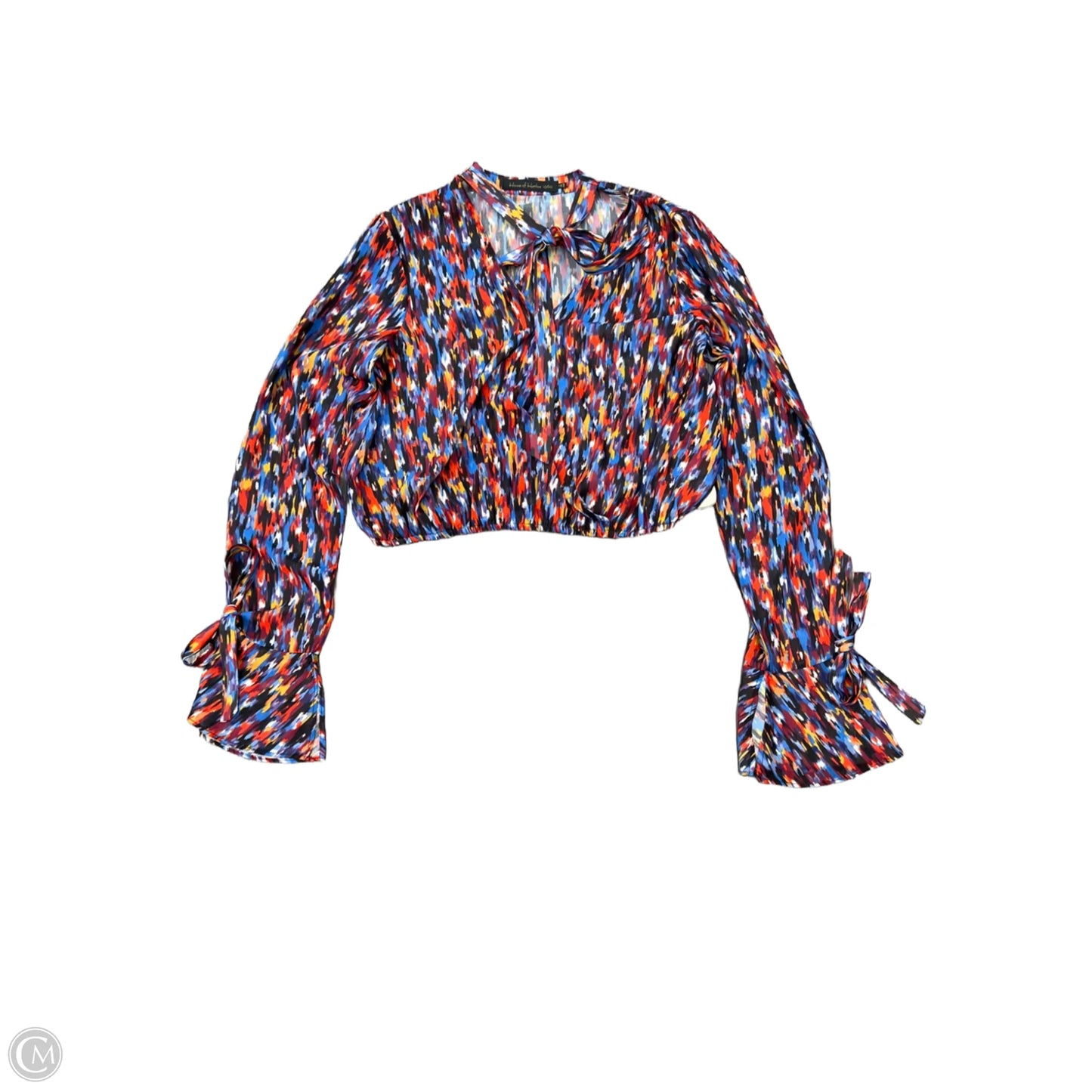Top Long Sleeve By House Of Harlow In Blue & Purple, Size: S