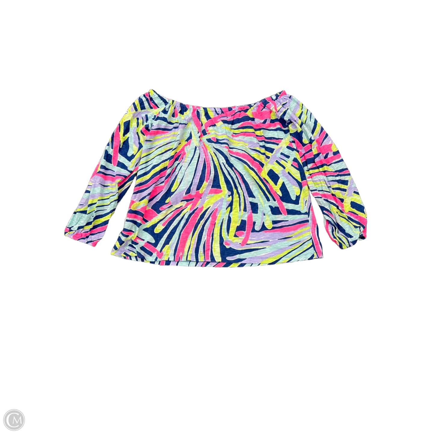 Top Long Sleeve Designer By Lilly Pulitzer In Blue, Size: M