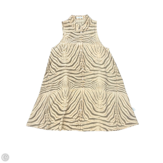 Dress Casual Short By Equipment In Zebra Print, Size: M