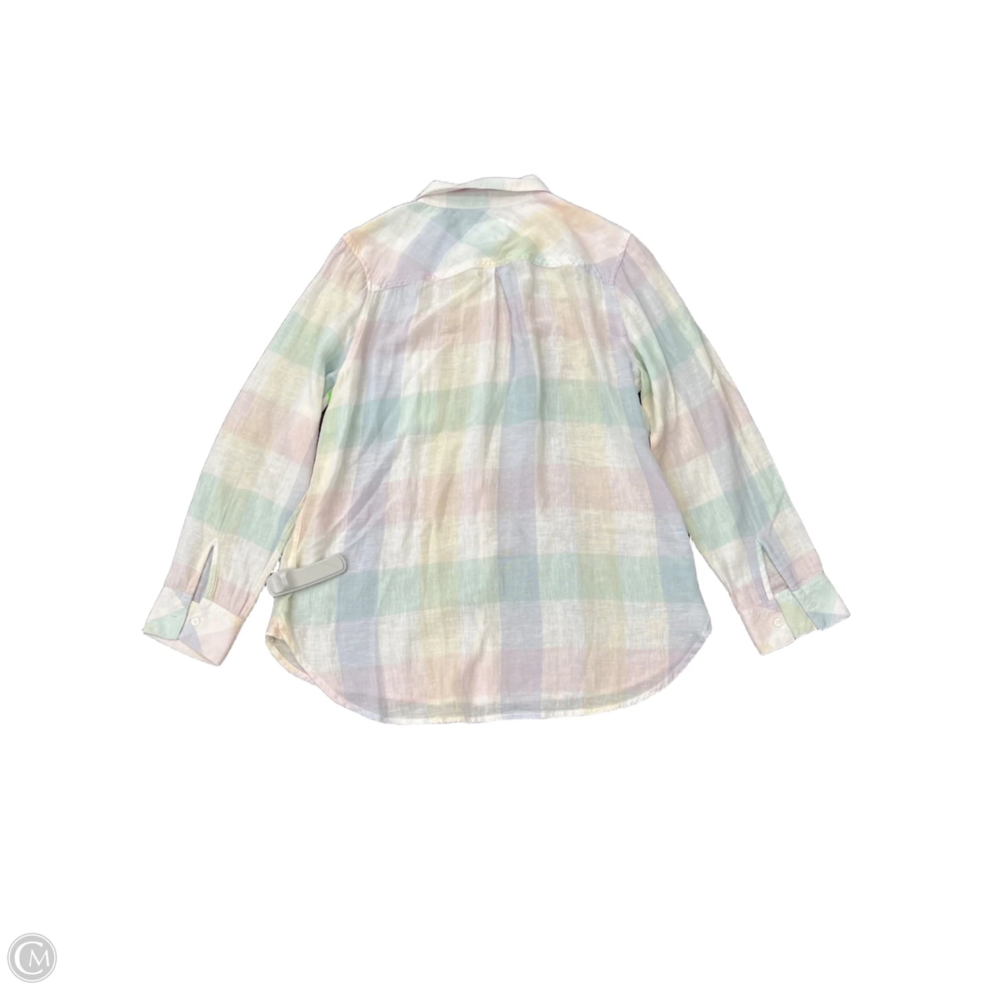 Top Long Sleeve By Rails In Plaid Pattern, Size: S