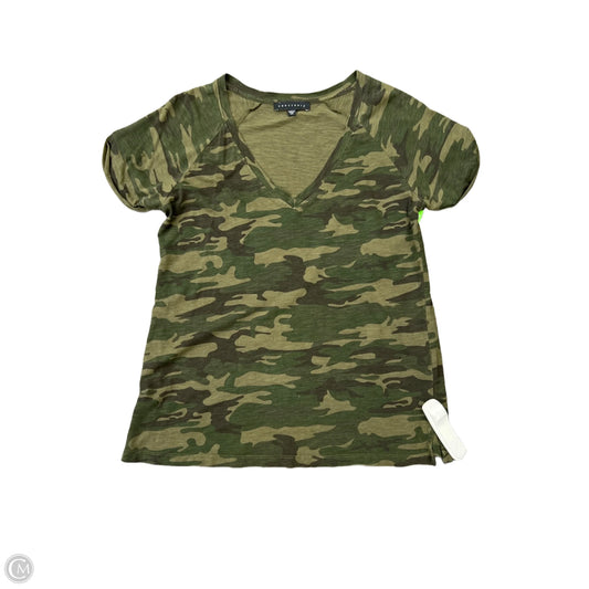 Top Short Sleeve Basic By Sanctuary In Camouflage Print, Size: Xs