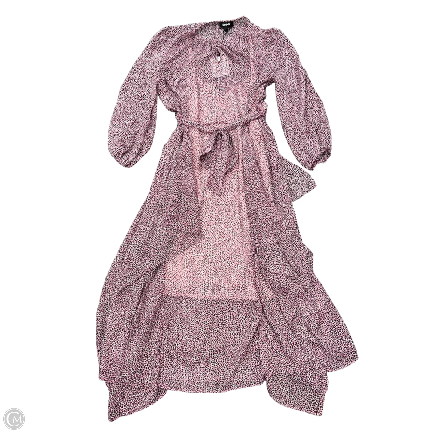 Dress Casual Midi By Dkny In Pink, Size: S