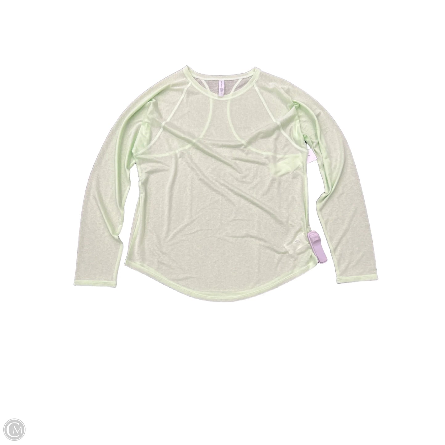 Athletic Top Long Sleeve Crewneck By Athleta In Green, Size: S