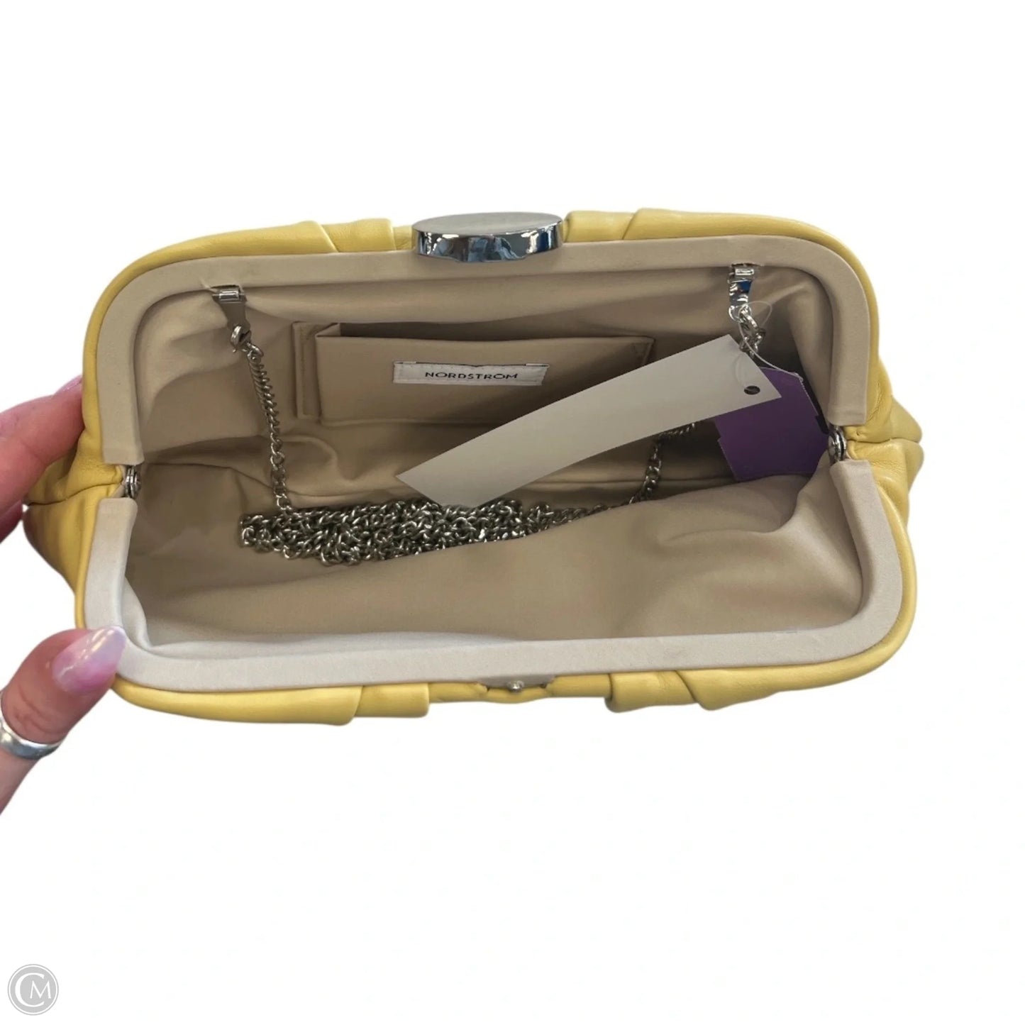 Clutch Leather By Nordstrom, Size: Small