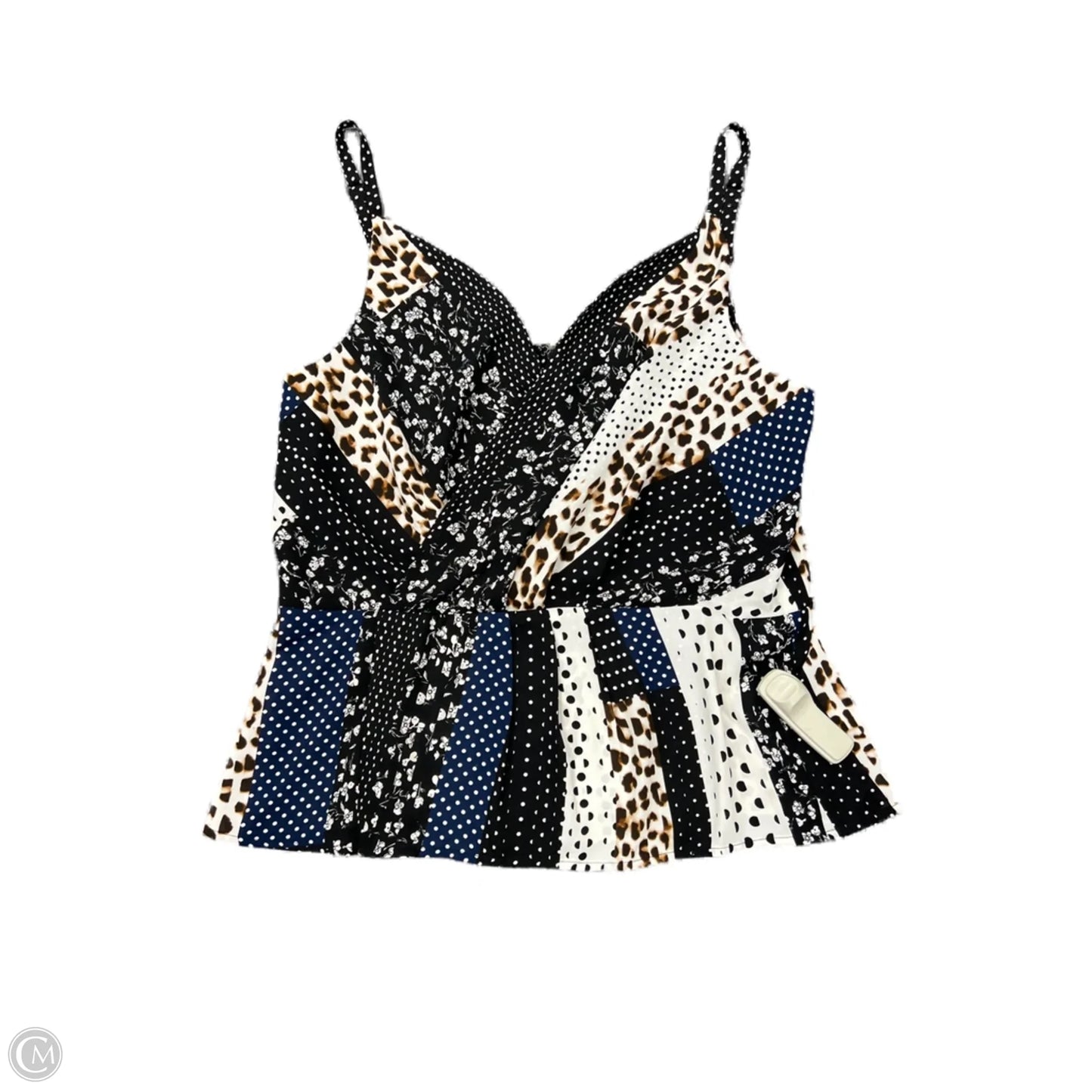 Top Sleeveless By Cabi In Multi-colored, Size: 12