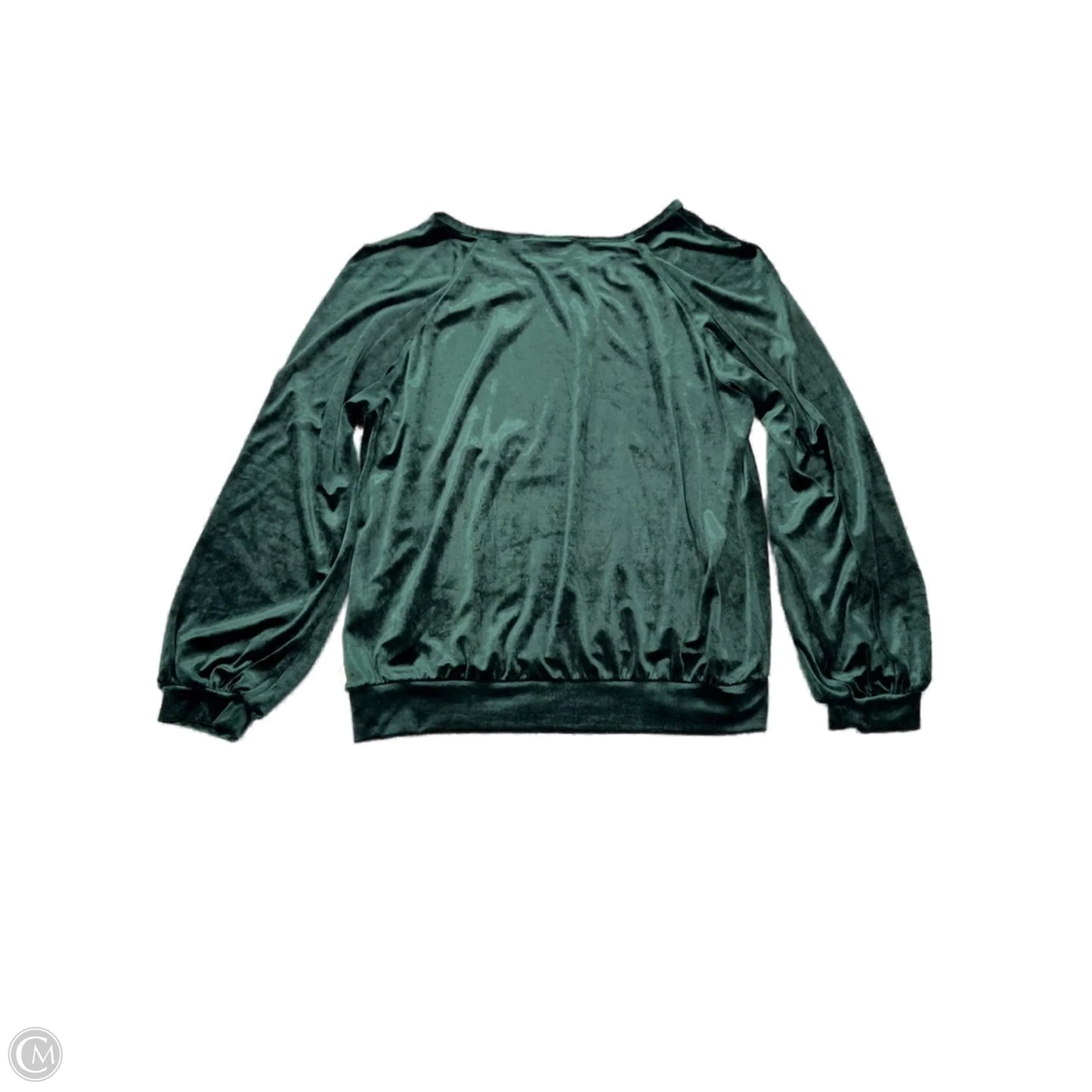Top Long Sleeve Basic By Maeve In Green, Size: L