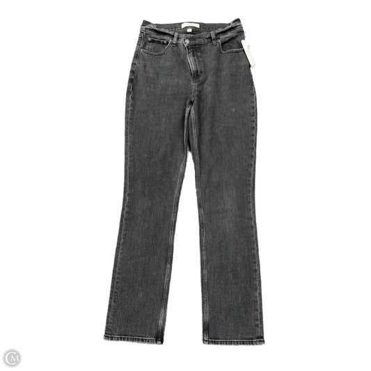 Jeans Straight By Abercrombie And Fitch In Black, Size: 4