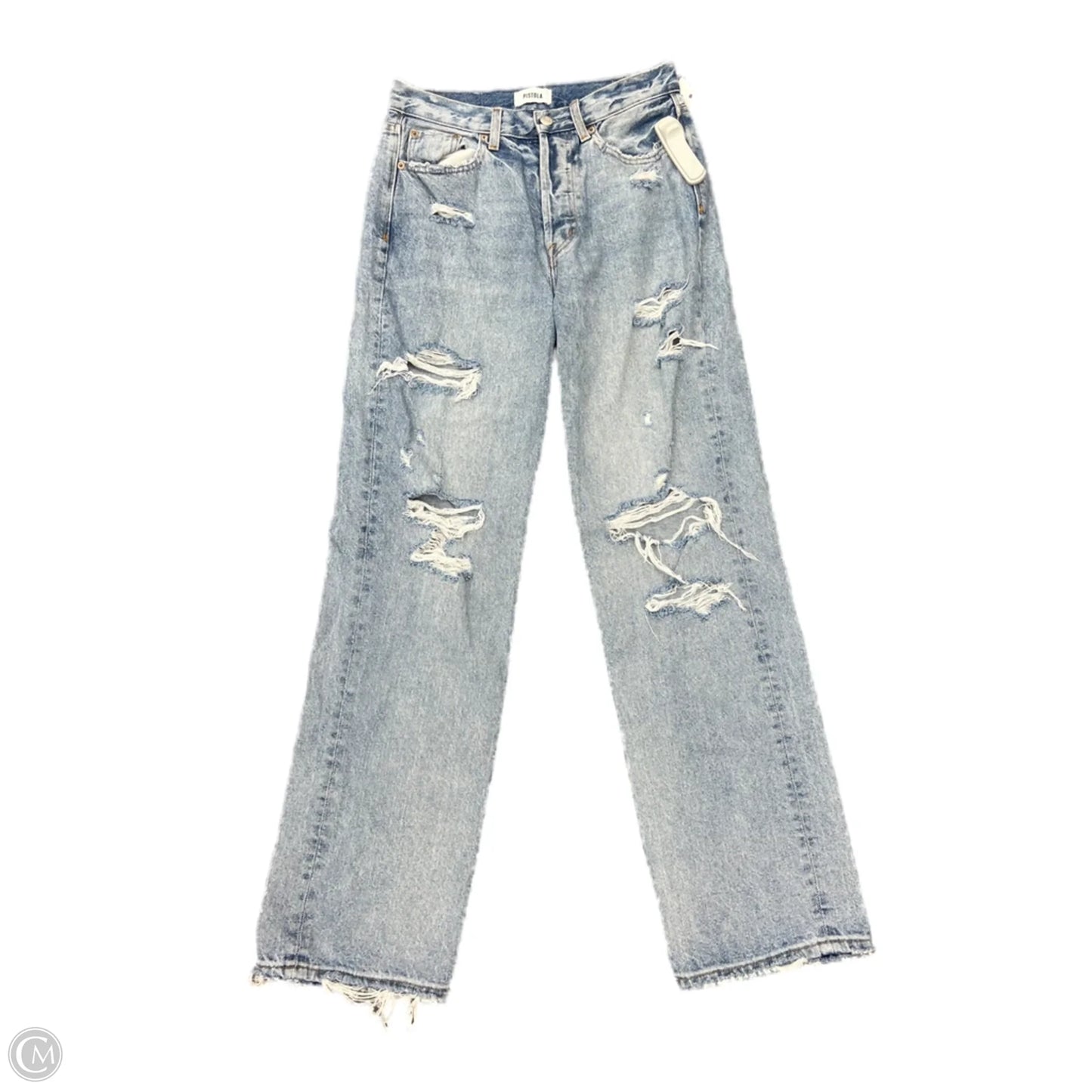 Jeans Straight By Pistola In Blue Denim, Size: 2