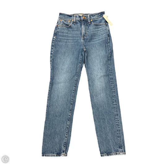 Jeans Straight By Madewell In Blue Denim, Size: 2