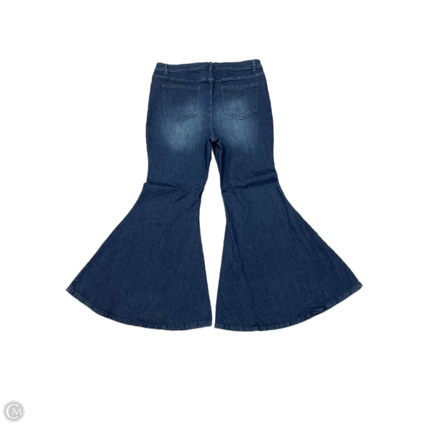 Jeans Wide Leg By Eloquii In Blue Denim, Size: 18