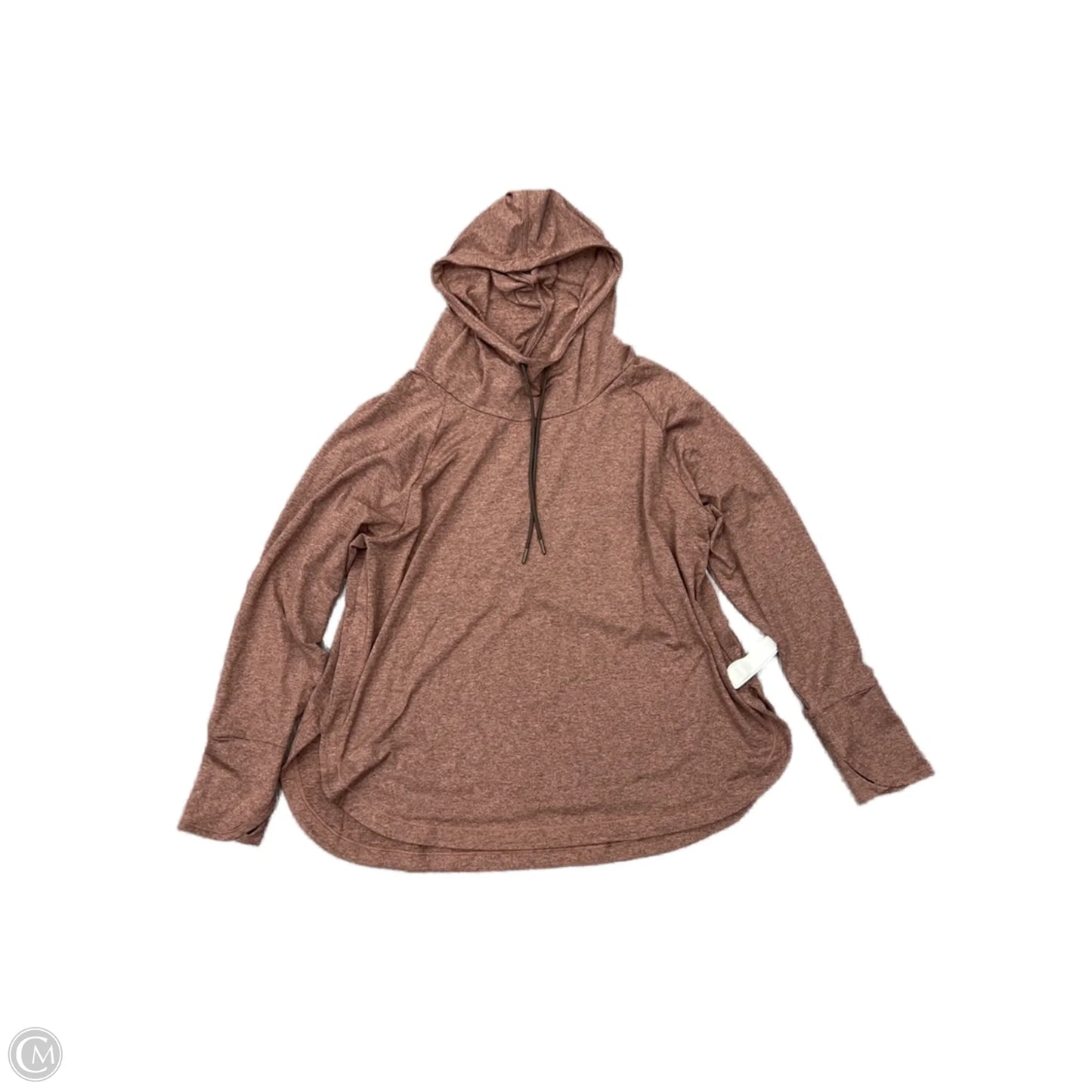 Athletic Sweatshirt Hoodie By Athleta In Brown, Size: 2x