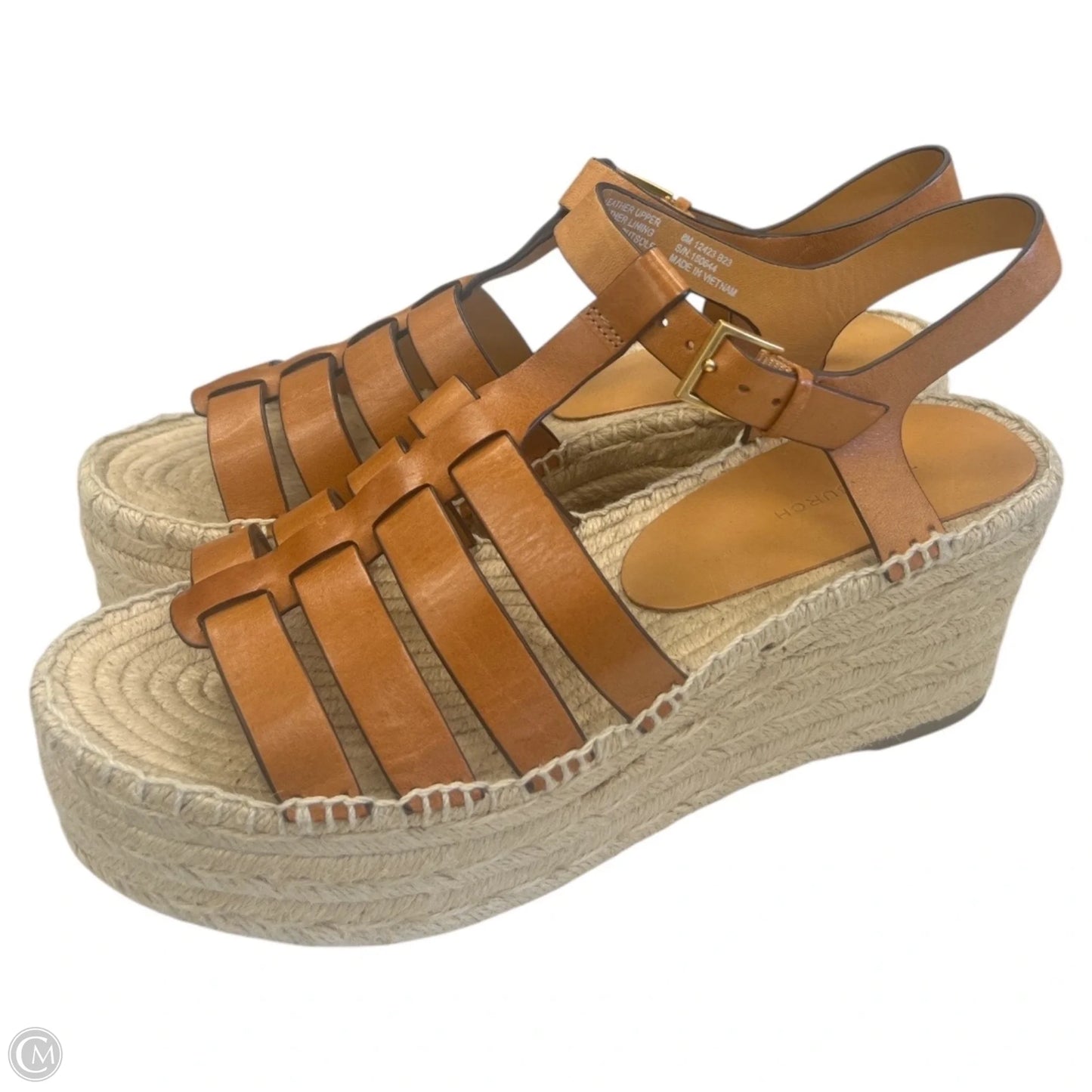 Sandals Designer By Tory Burch In Tan, Size: 8