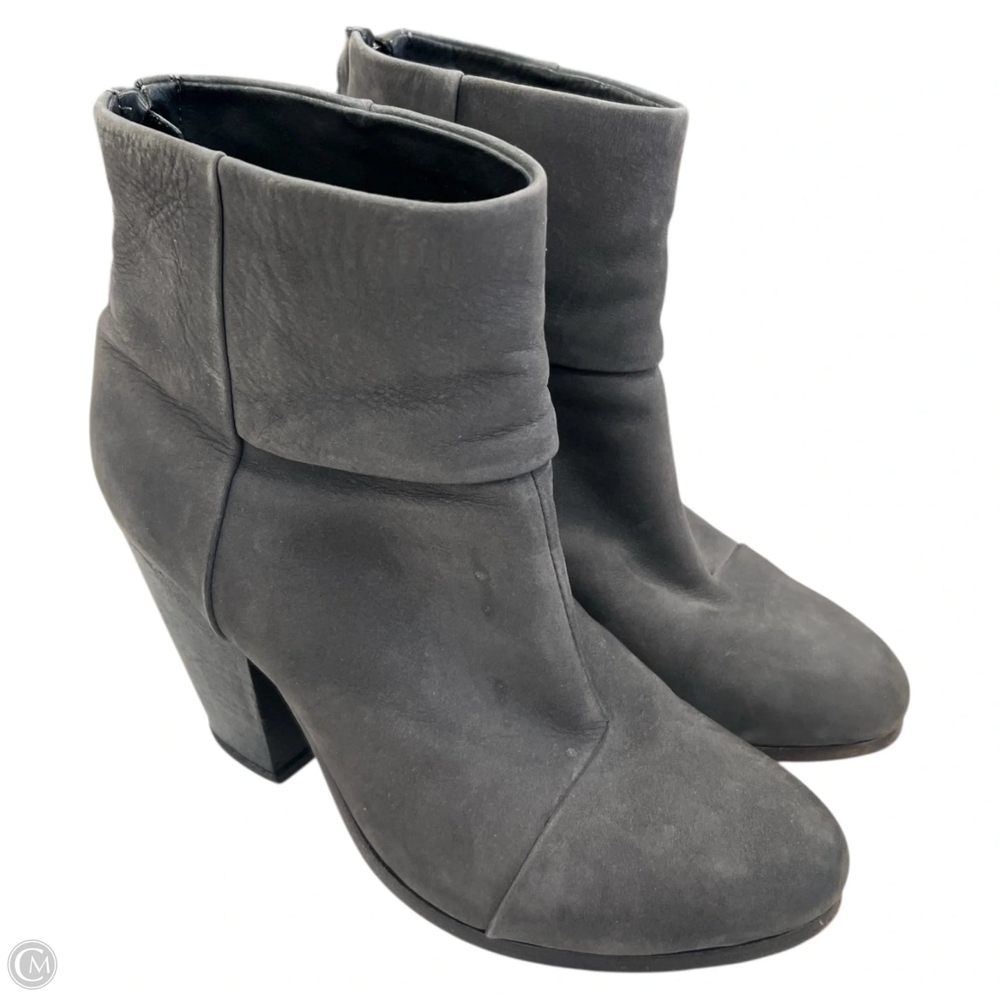 Boots Ankle Heels By Rag And Bone In Grey, Size: 7.5