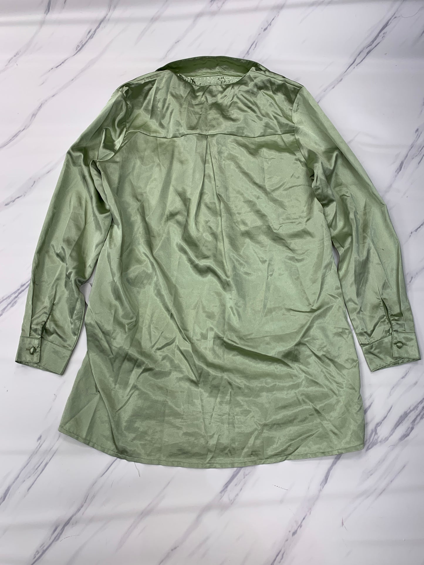 Top Long Sleeve By Cmc In Green, Size: S
