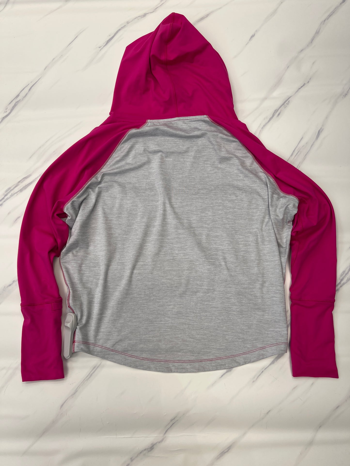 Athletic Top Long Sleeve Hoodie By Brooks In Pink, Size: S