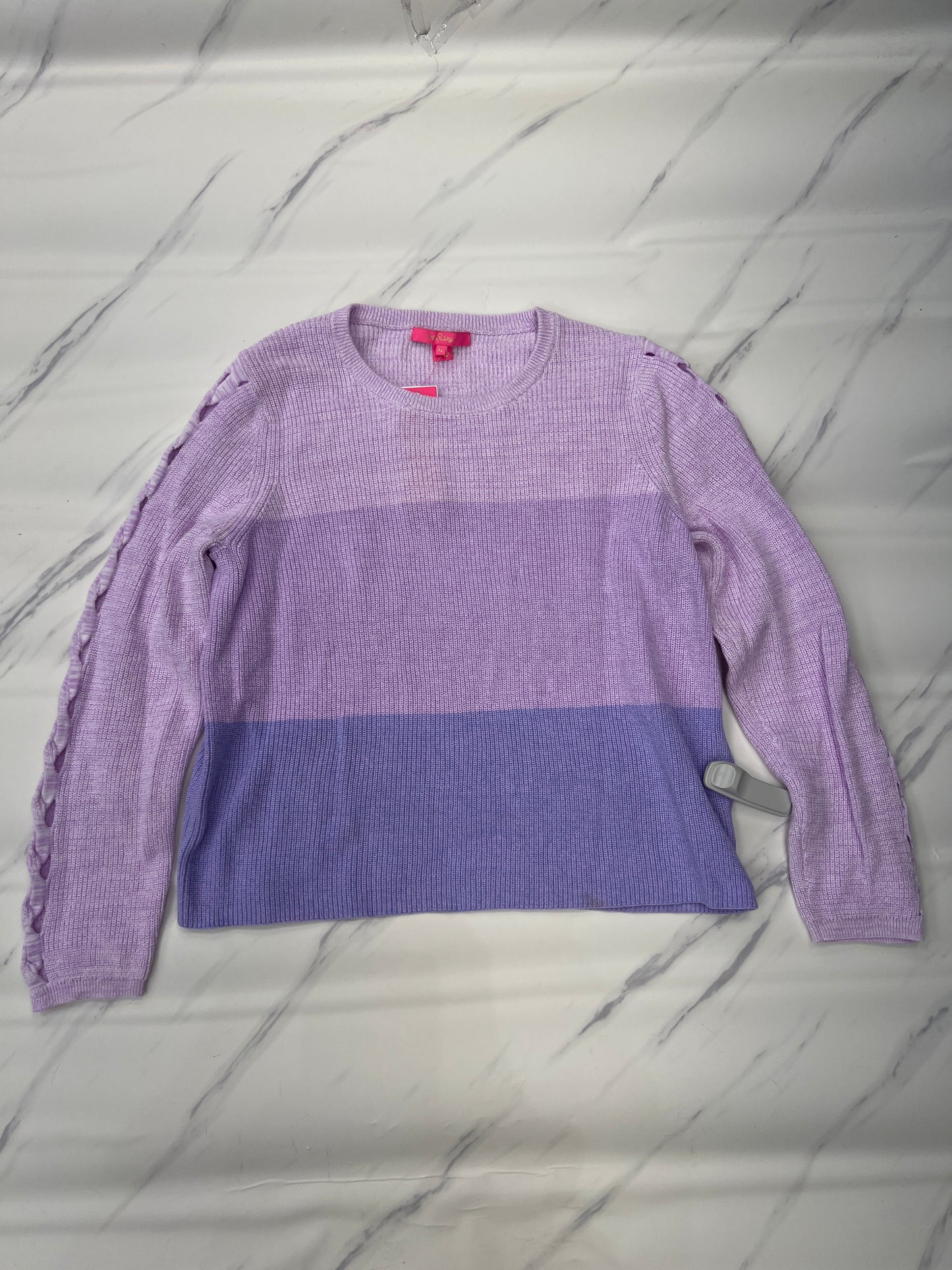 Sweater Designer By Lilly Pulitzer In Purple, Size: Xl