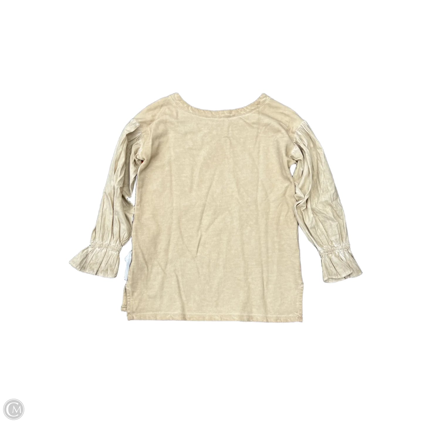 Top Long Sleeve By Pilcro In Tan, Size: Xs