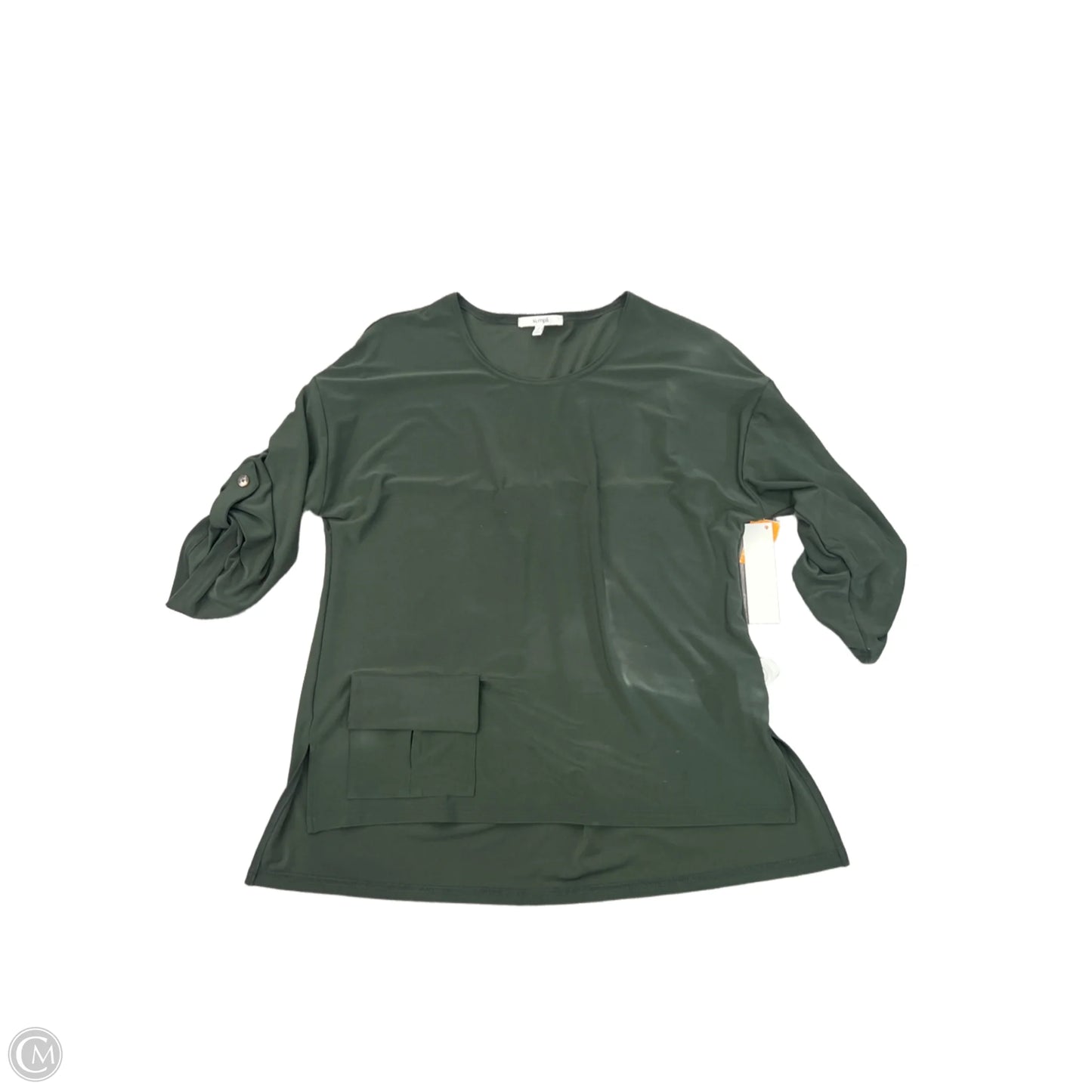 Top Long Sleeve By Sympli In Green, Size: 10