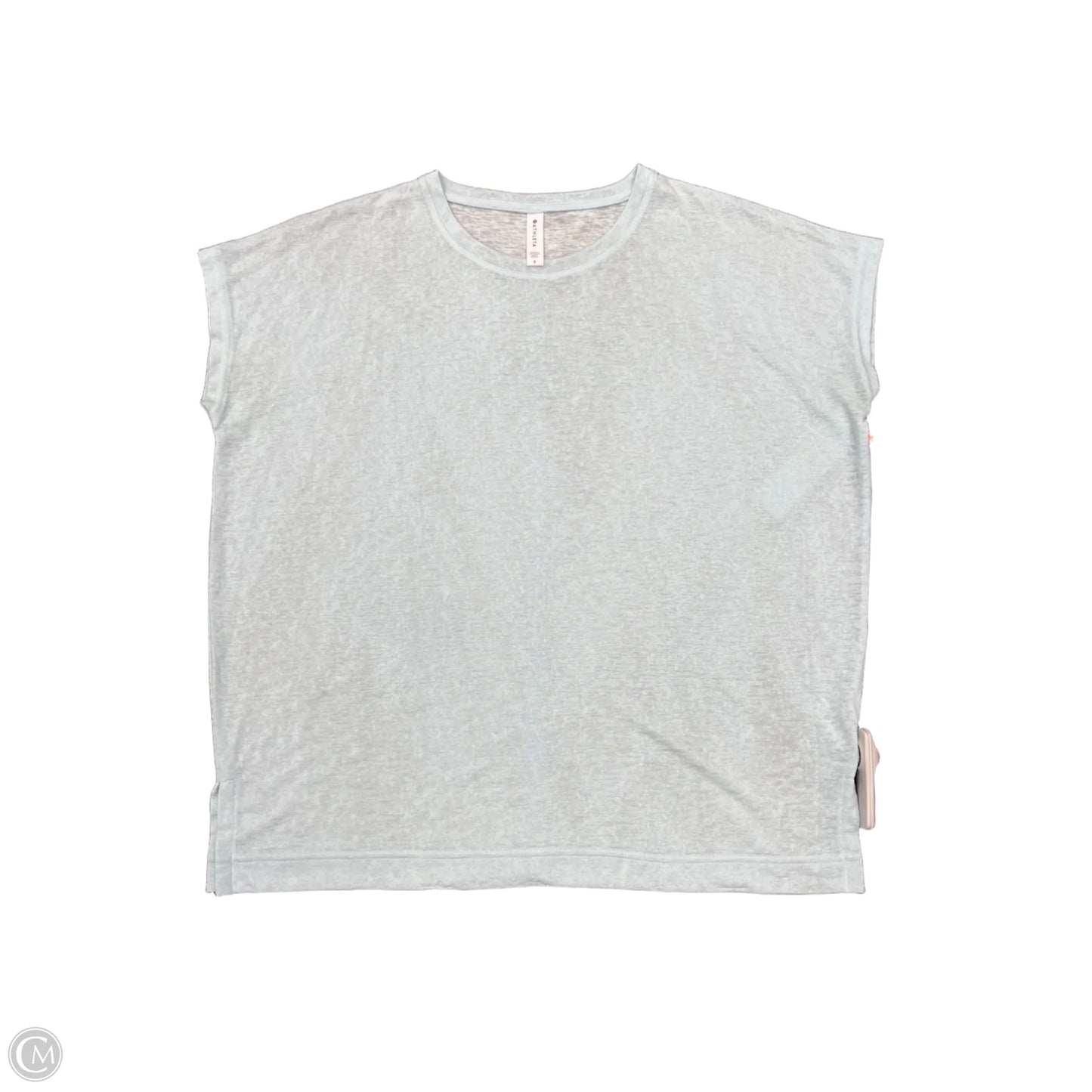 Athletic Top Short Sleeve By Athleta In Blue, Size: S