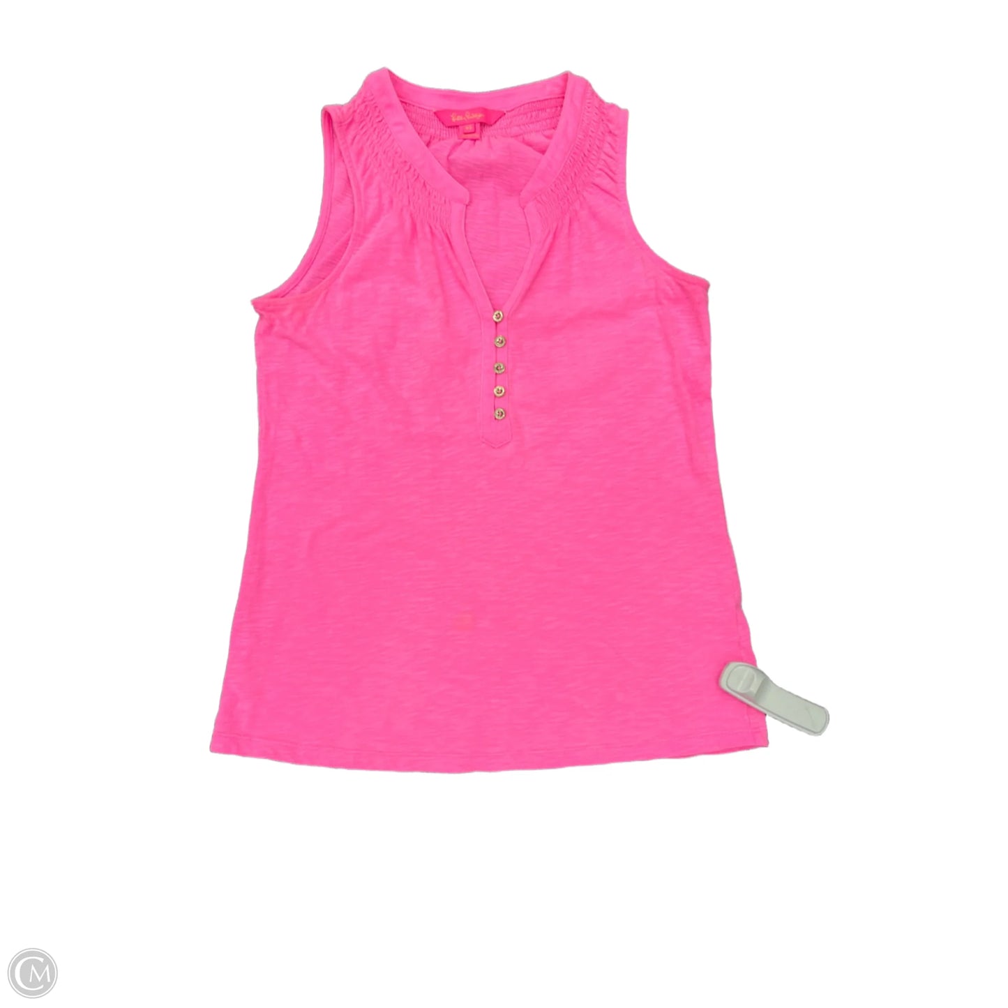 Top Sleeveless Designer By Lilly Pulitzer In Pink, Size: Xs