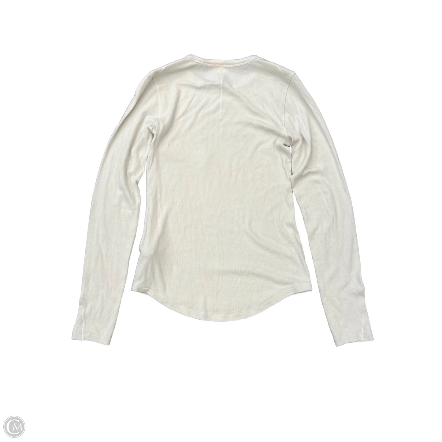 Athletic Top Long Sleeve Crewneck By Lululemon In Beige, Size: 4