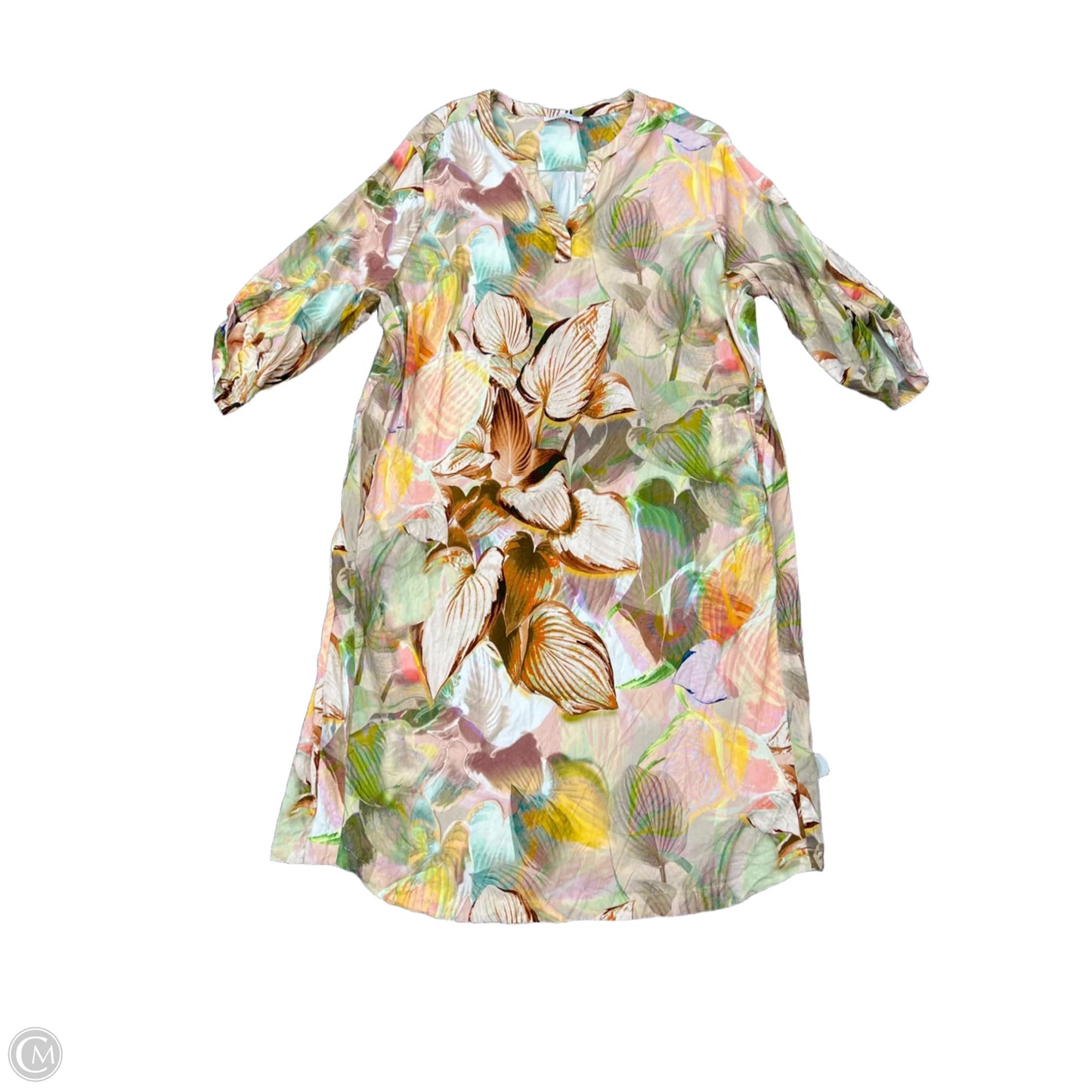 Dress Casual Midi By Cmb In Yellow, Size: L