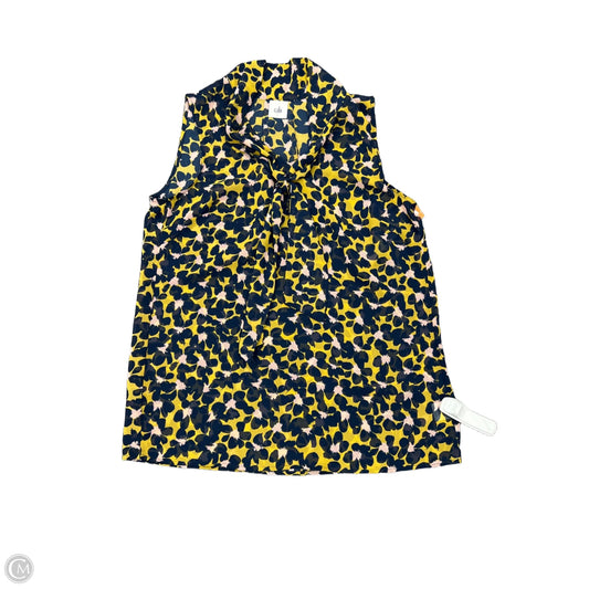 Top Sleeveless By Cabi In Floral Print, Size: S