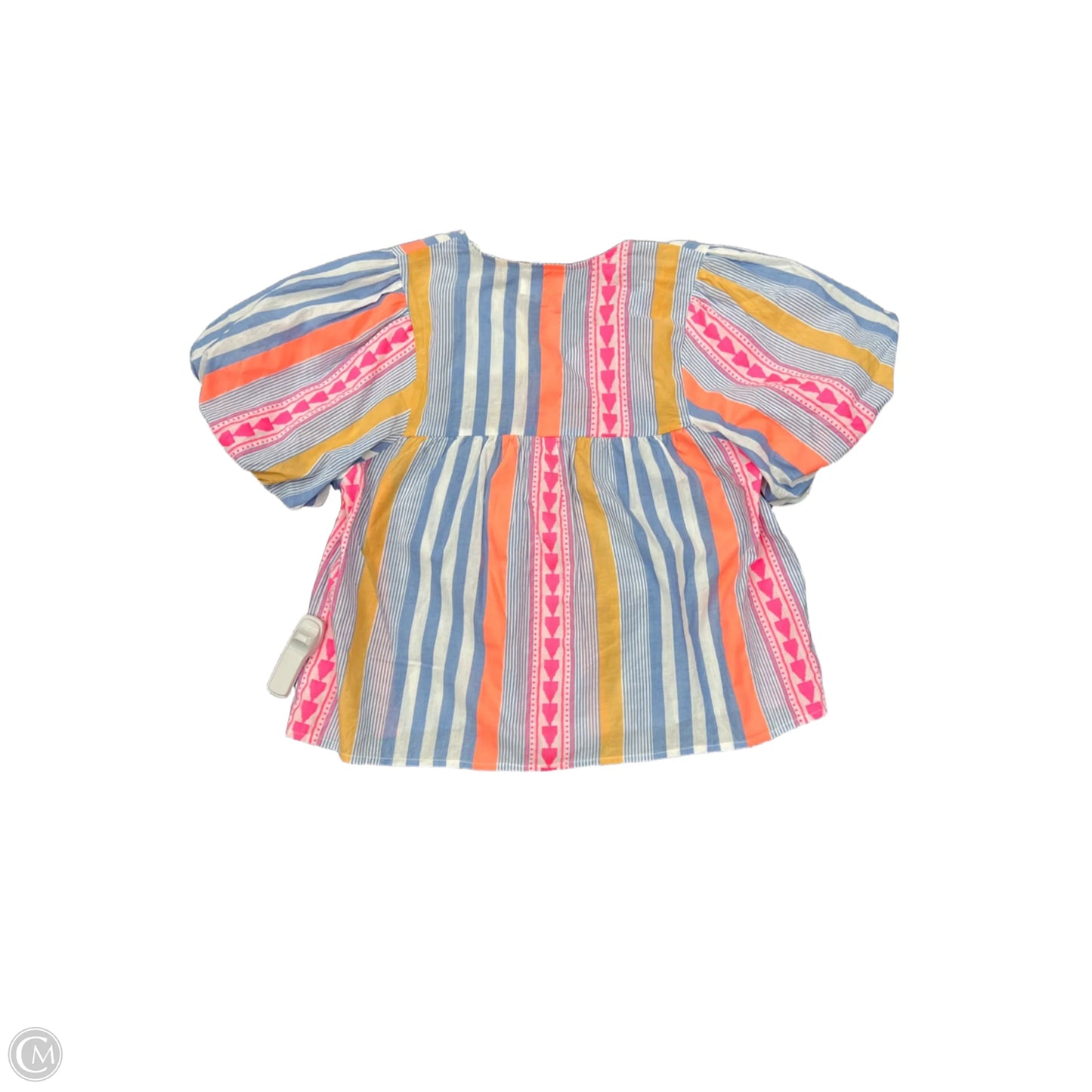 Top Short Sleeve By Thml In Striped Pattern, Size: Xs