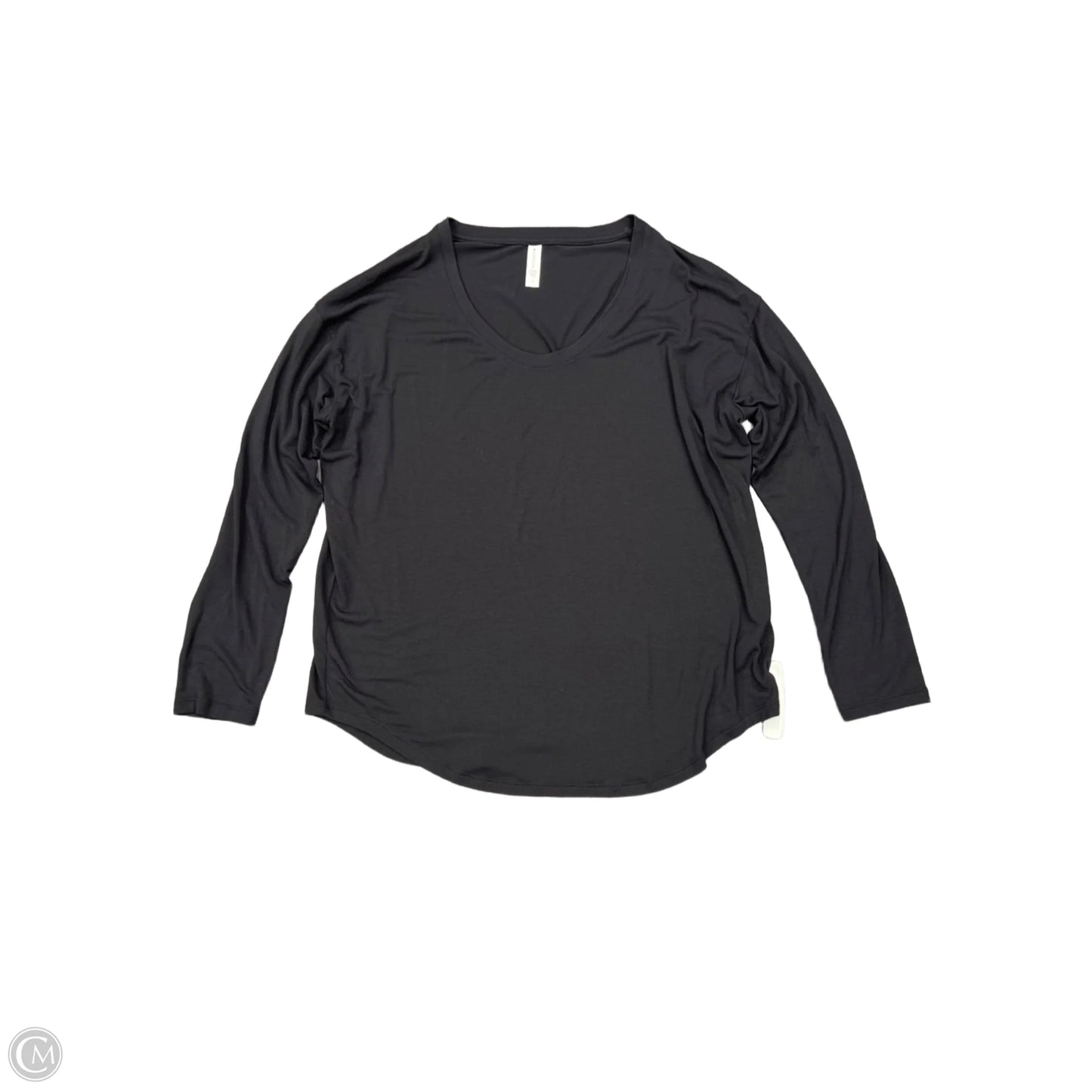 Athletic Top Long Sleeve Crewneck By Athleta In Black, Size: L