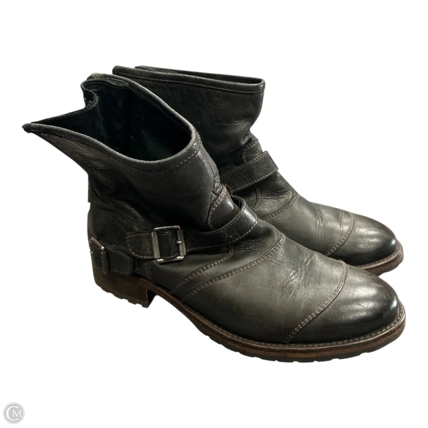 Boots Ankle Flats By Cma In Black, Size: 7.5