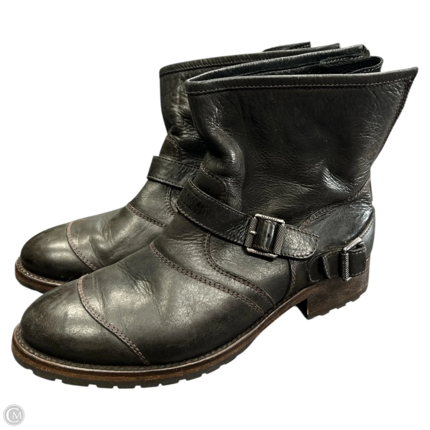 Boots Ankle Flats By Cma In Black, Size: 7.5
