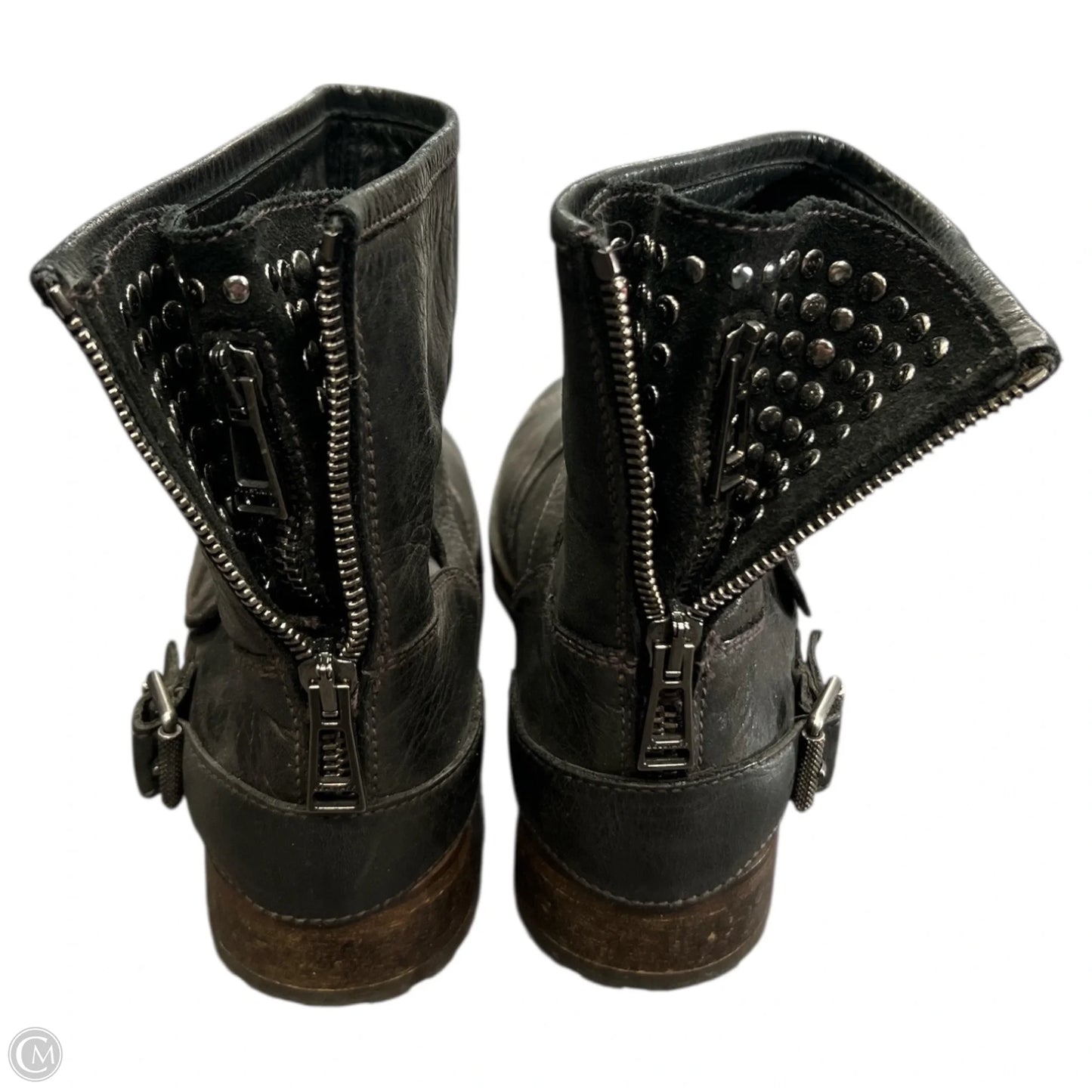 Boots Ankle Flats By Cma In Black, Size: 7.5