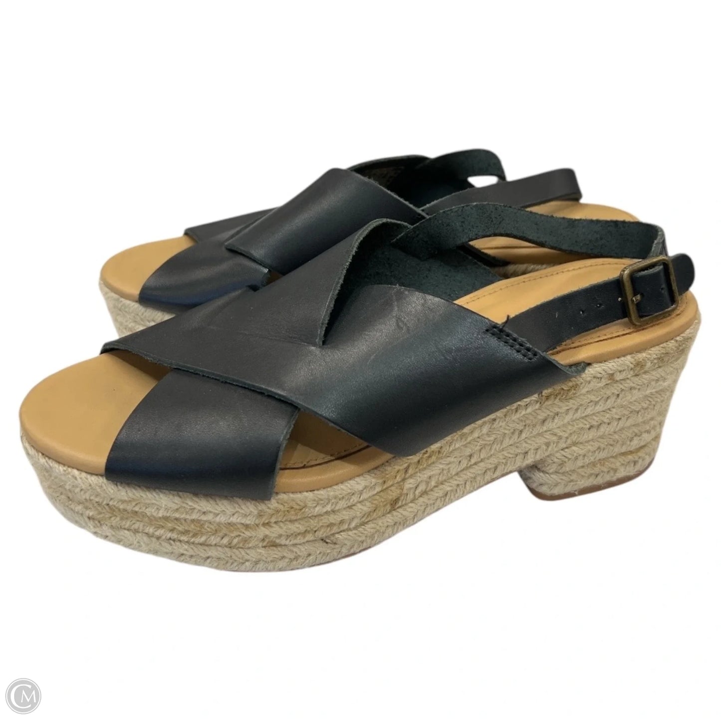 Sandals Heels Block By Soludos In Black, Size: 8