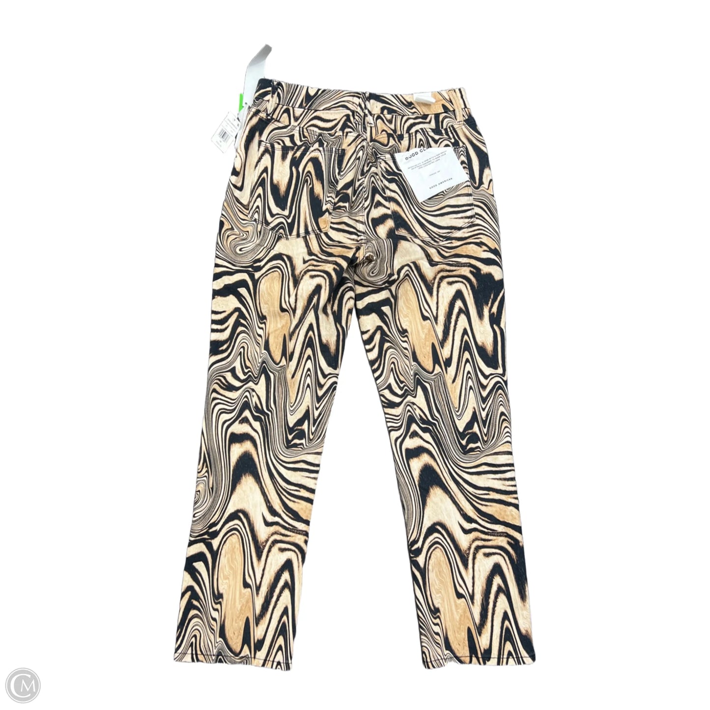 Jeans Boyfriend By Good American In Black & Brown, Size: 14