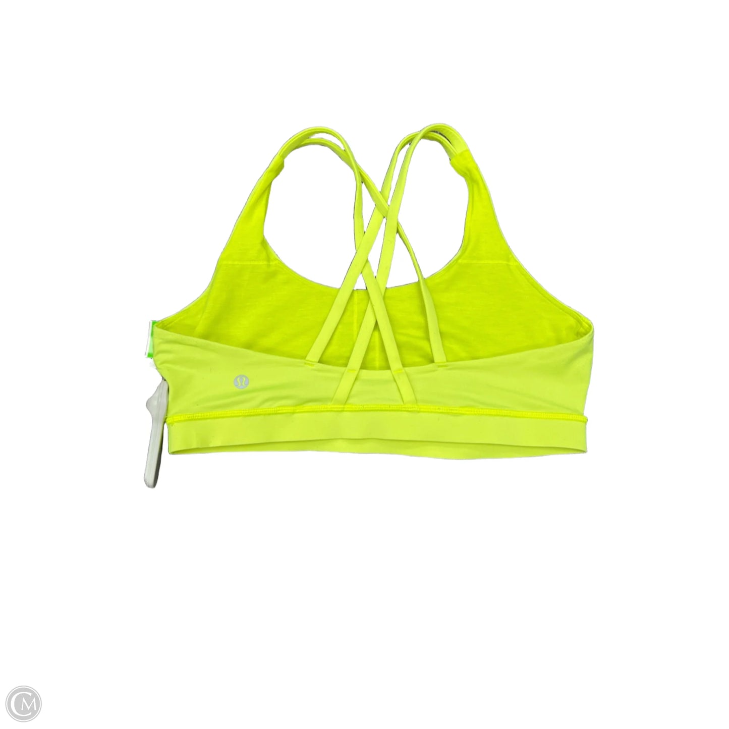 Athletic Bra By Lululemon In Yellow, Size: 12