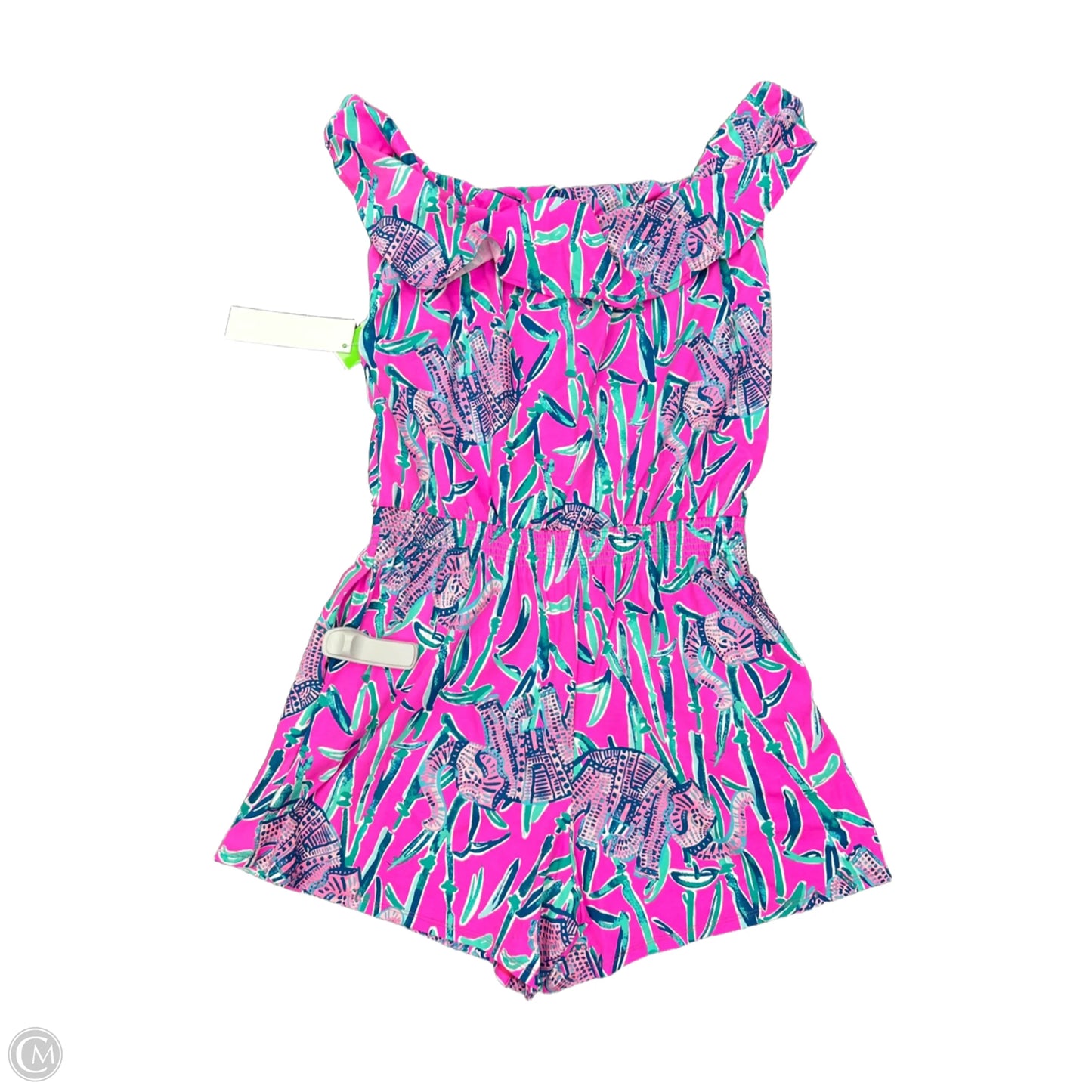 Romper Designer By Lilly Pulitzer In Pink, Size: M