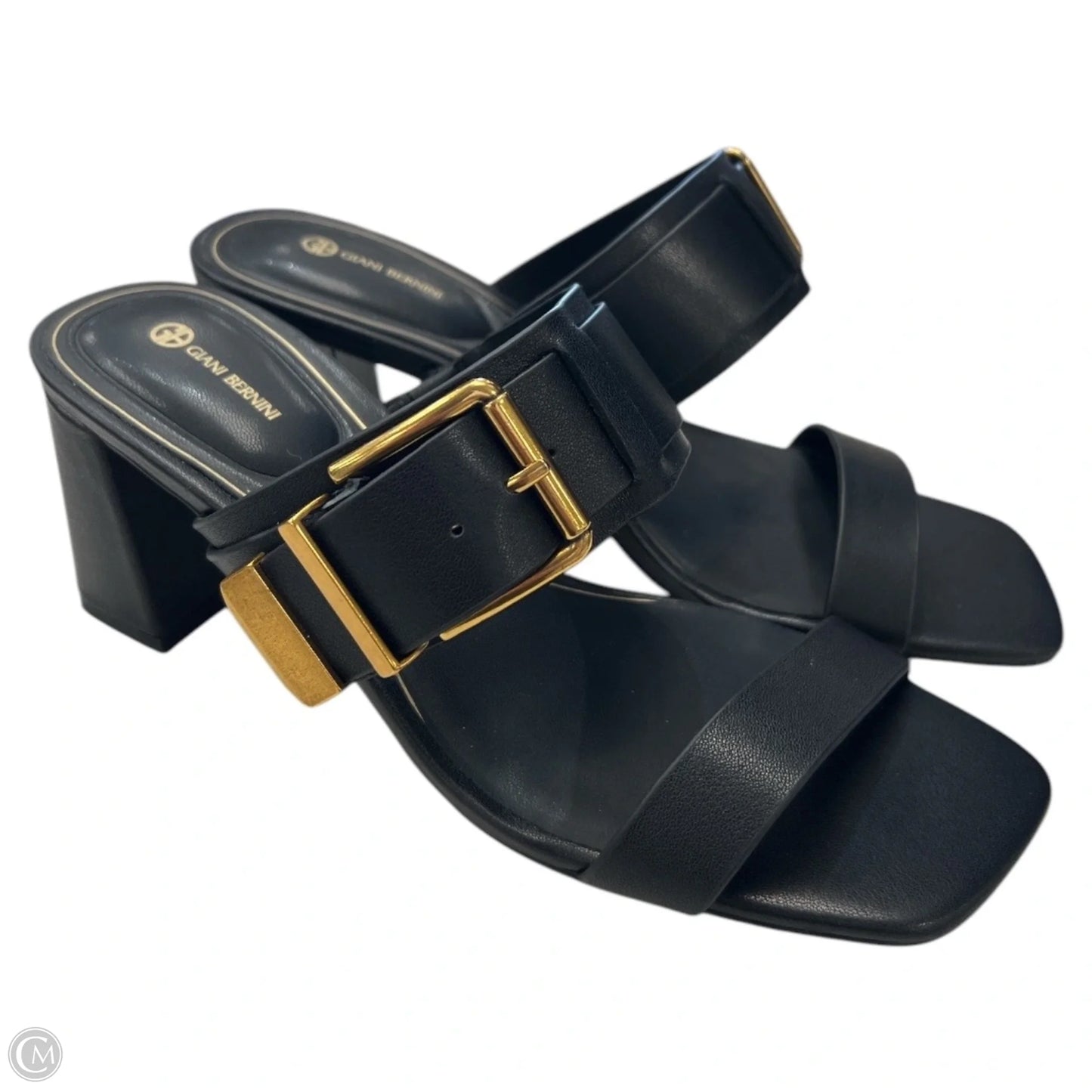 Sandals Heels Block By Giani Bernini In Black, Size: 7