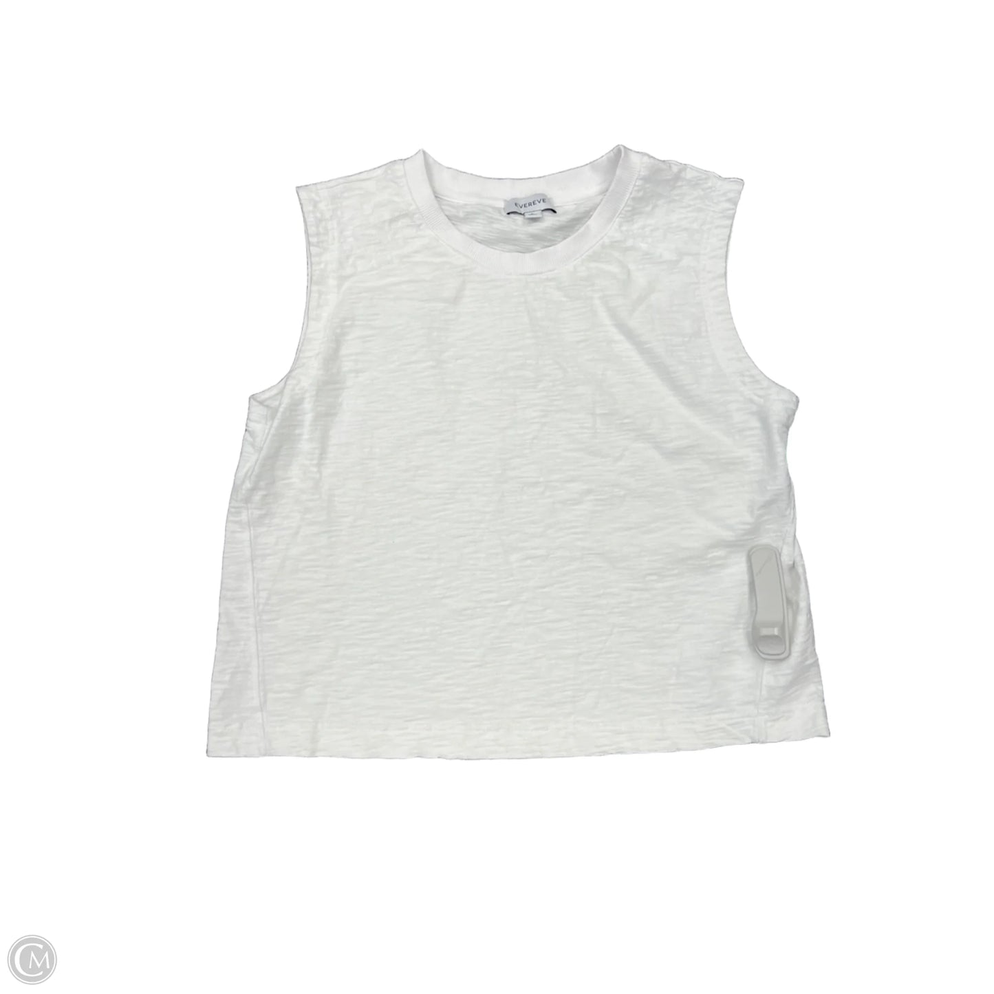 Top Sleeveless By Evereve In White, Size: L